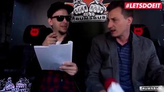 LETSDOEIT - Brunette Babe Xania Wet Spend Her Lunch Break On The Bus