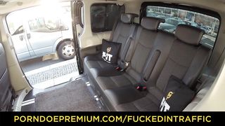 VIP SEX VAULT - Enticing footjob and sex in the car with sultry British hottie Tina Kay