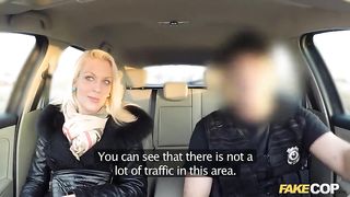 Fake Cop - Blond's real legal trouble solved by fucking a fake officer