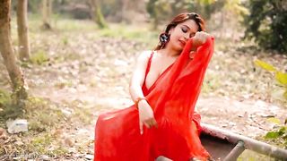 Rimpi Red Saare 2021 Hot Bold Photoshoot Video