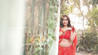 Rimpi Red Saare 2021 Hot Bold Photoshoot Video